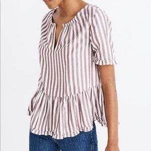 Madewell Stanza Ruffle Top Size XS